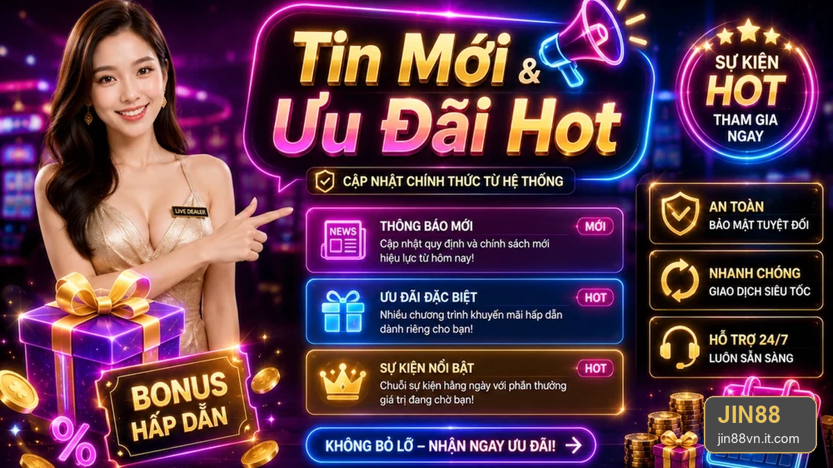 Khuyến Mãi JIN88: Cách Nhận Biết Thông Báo Giả Mạo Và Kênh Hỗ Trợ Chính Thức – jin88vn.it.com