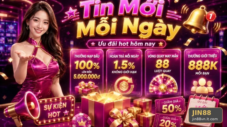 Khuyến Mãi JIN88: Kiểm Tra Thời Hạn, Đối Tượng Và Giới Hạn Nhận Thưởng Trên jin88vn.it.com